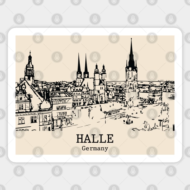 Halle - Germany Magnet by Lakeric